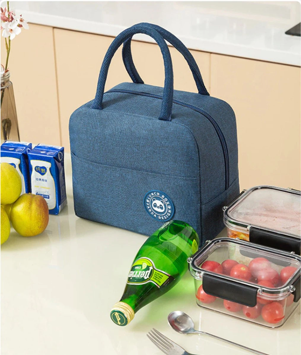 Merkloos Koeltas Lunch - Lunchtas Volwassenen - Kinderen - Lunchtrommel - Picknicktas - Koelzak - Coolbag - Waterdicht - Lunchtas - Koeltasje - Donker Blauw 5 Merkloos Koeltas Lunch - Lunchtas Volwassenen - Kinderen - Lunchtrommel - Picknicktas - Koelzak - Coolbag - Waterdicht - Lunchtas - Koeltasje - Donker Blauw - Afbeelding 3