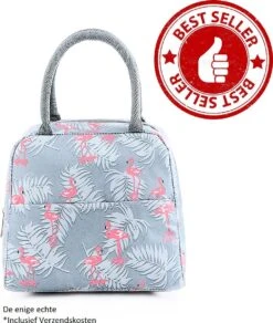 Koeltas - Lunchtas - Volwassenen En Kinderen - Compact & Handig: Zomer - Picknick -School - Lunch - Werk - Grijs Flamingo 19 Koeltas - Lunchtas - Volwassenen En Kinderen - Compact & Handig: Zomer - Picknick -School - Lunch - Werk - Grijs Flamingo -Winkel Voor Kampeerartikelen 1016x1200 4