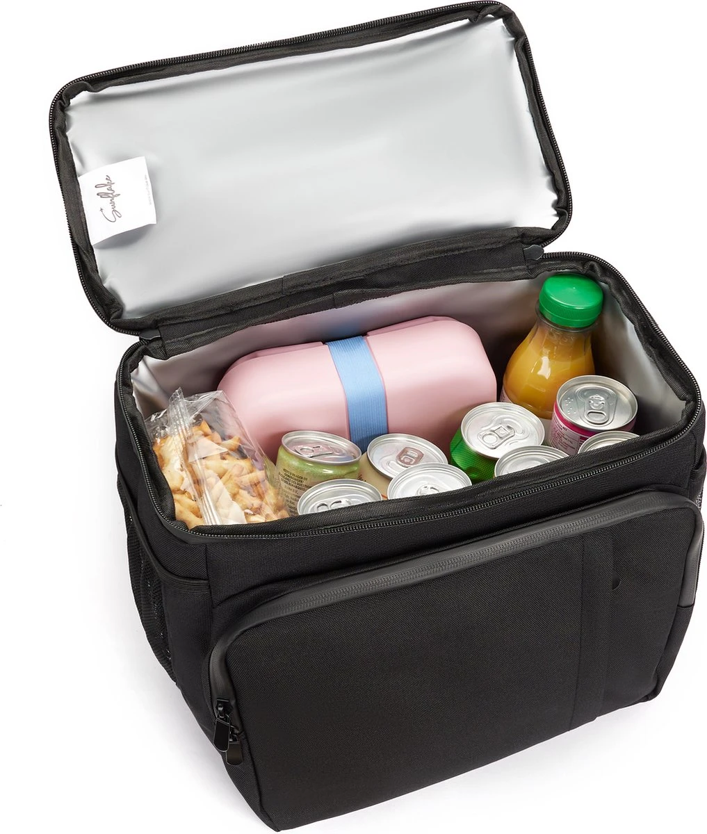 Sunflake Koeltas Rugzak (28L) - Geschikt Voor 16 Blikjes - Lunchtas Voor Dames En Heren - Zwart 5 Sunflake Koeltas Rugzak (28L) - Geschikt Voor 16 Blikjes - Lunchtas Voor Dames En Heren - Zwart - Afbeelding 3