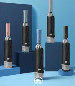 Tamarow™ Automatische Opvouwbare Paraplu - Omgekeerd Design - Windproof - Lichtgewicht - Reflectie - Omgekeerd Design - Roze -Winkel Voor Kampeerartikelen 1054x1200 1