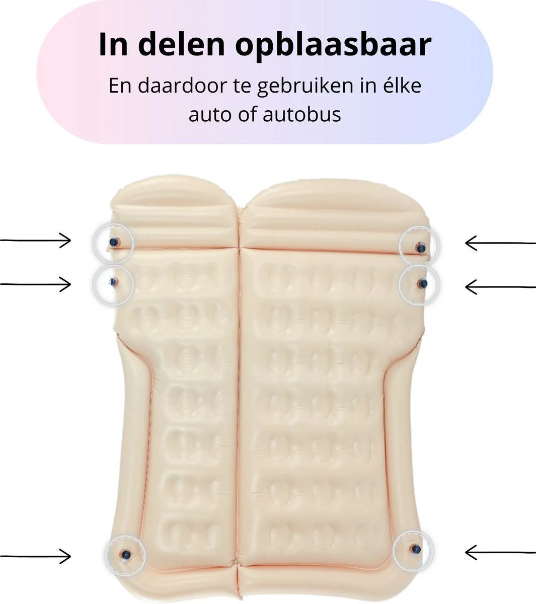 Opblaasbaar Auto Matras - Auto Luchtbed Zwart - Achterbank En Achterbak - Tweepersoons 3-in-1 Universeel Automatras - Inclusief Elektrische Pomp En Accessoires - Kampeer Luchtbed Voor Reizen 7 Opblaasbaar Auto Matras - Auto Luchtbed Zwart - Achterbank En Achterbak - Tweepersoons 3-in-1 Universeel Automatras - Inclusief Elektrische Pomp En Accessoires - Kampeer Luchtbed Voor Reizen - Afbeelding 5
