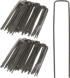 Relaxdays 100x Gronddoekpen - Grondanker - Haring - Gronddoekhaak - Grondhaken - 2mm -Winkel Voor Kampeerartikelen 1076x1200