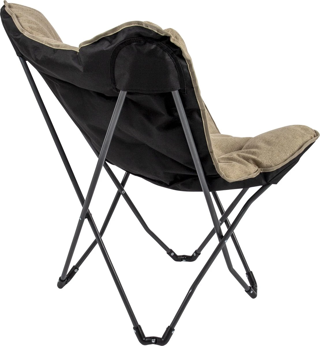 Bo-Camp - Urban Outdoor - Vlinderstoel - Grainger - M - Nika - Beige 4 Bo-Camp - Urban Outdoor - Vlinderstoel - Grainger - M - Nika - Beige - Afbeelding 2