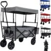 AREBOS Handwagen Vouwbare Dak Handwagen Vouwbare Trolley Uitrustingswagen Grijs -Winkel Voor Kampeerartikelen 1125x1200 6