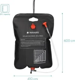 Navaris Campingdouche Op Zonne-energie - 20 Liter - Verwarmbare Camping Douchezak Met Douchekop, Slang En Kraan - Ideaal Voor Reizen En Kamperen 13 Navaris Campingdouche Op Zonne-energie - 20 Liter - Verwarmbare Camping Douchezak Met Douchekop, Slang En Kraan - Ideaal Voor Reizen En Kamperen -Winkel Voor Kampeerartikelen 1126x1200 1