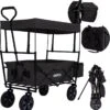 AREBOS Handwagen Vouwbare Dak Handwagen Vouwbare Trolley Uitrustingswagen Zwart -Winkel Voor Kampeerartikelen 1139x1200 1