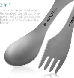 Navaris 2x Spork Titanium Campingbestek - Vork, Mes En Lepel In één - Bestek Voor Onderweg En Op Reis - Lichtgewicht - Inclusief Bewaarzakje 13 Navaris 2x Spork Titanium Campingbestek - Vork, Mes En Lepel In één - Bestek Voor Onderweg En Op Reis - Lichtgewicht - Inclusief Bewaarzakje -Winkel Voor Kampeerartikelen 1148x1200 6