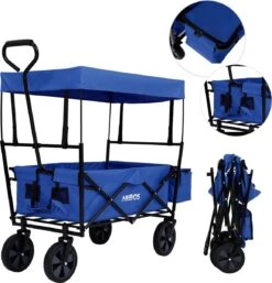 AREBOS Handwagen Vouwbare Dak Handwagen Vouwbare Trolley Uitrustingswagen Blauw 22 AREBOS Handwagen Vouwbare Dak Handwagen Vouwbare Trolley Uitrustingswagen Blauw -Winkel Voor Kampeerartikelen 1155x1200 4