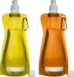 Up Waterzak Summer Sunset Festival | 2 Waterzakken | Festival Waterfles | 450 Ml | Karabijnhaak | Drinkzak | Duurzaam | Veilig | Kamperen | Outdoor | Feest | Drinkfles