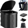 KNGZ Outdoor Gear – Camping Toilet – Nieuw Model – Biologisch Afbreekbare Zakjes – Opvouwbare Camping Toilet Met Deksel – Camping Toilet Hoge Zit – Draagbare WC Emmer Volwassen – Draagbaar Mobiel Potje – Nachtemmer – Opvouwbaar Toilet – Kamperen -Winkel Voor Kampeerartikelen 1159x1200 7