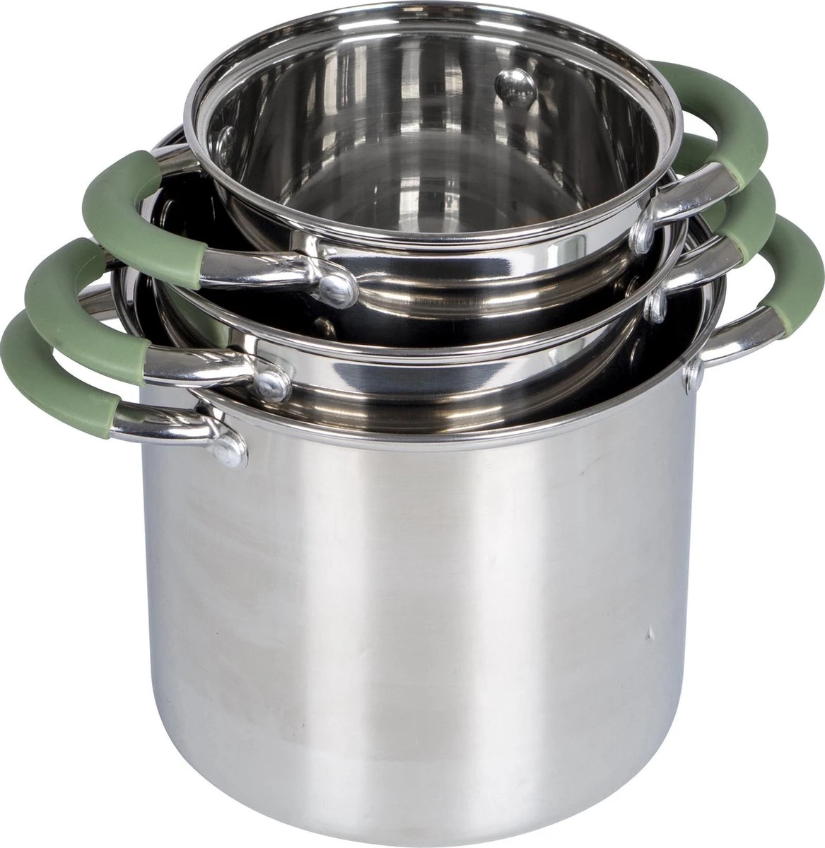 Bo-Camp - Pannenset - Elan Plus - 3-Delig - RVS 8 Bo-Camp - Pannenset - Elan Plus - 3-Delig - RVS - Afbeelding 6