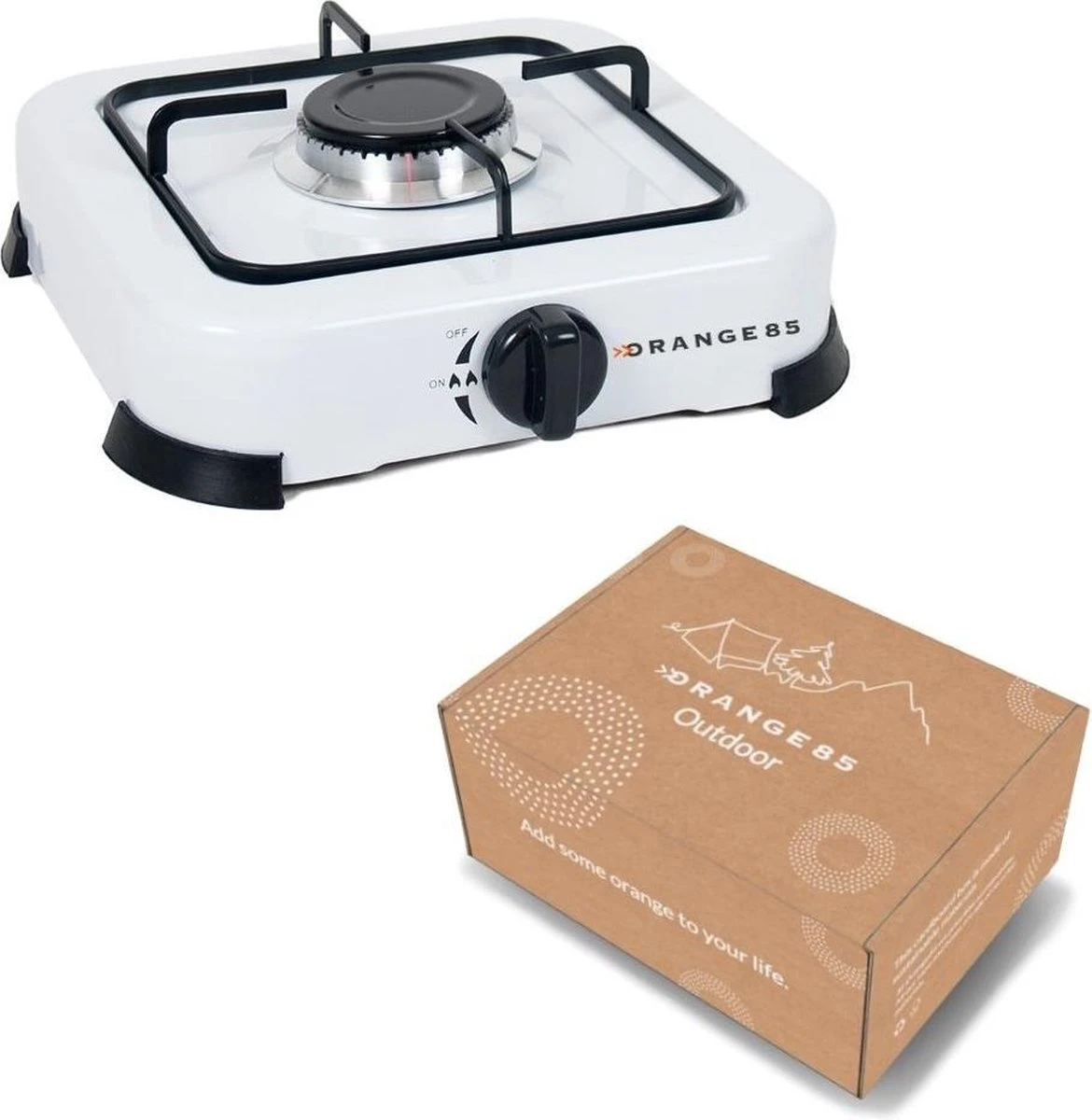 Orange85 Camping - Gaspit - Wit - 1 Pit - 26 Cm - Kamperen - Kooktoestel Camping - Koken 6 Orange85 Camping - Gaspit - Wit - 1 Pit - 26 Cm - Kamperen - Kooktoestel Camping - Koken - Afbeelding 4