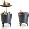 Keter Coolbar Partytafel – 49,5x49,5x57cm - Antraciet -Winkel Voor Kampeerartikelen 1179x1200