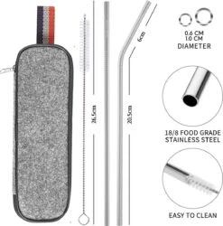 House Of Husk Reisbestek - Reis Bestekset - Chopsticks - Metalen Rietjes Met Borstel - Lepel - Vaatwasserbestendig - RVS - 7 Delig - Zilver -Winkel Voor Kampeerartikelen 1186x1200 6