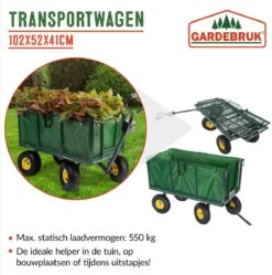 Gardebruk Bolderkar Binnenzeil - Belastbaar Tot 550 Kg – Groen -Winkel Voor Kampeerartikelen 1188x1200 15