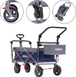 AREBOS Premium Steekwagen Met Dak Opvouwbare Tuinkar Handkar Bolderkar Blauw / Grijs 20 AREBOS Premium Steekwagen Met Dak Opvouwbare Tuinkar Handkar Bolderkar Blauw / Grijs -Winkel Voor Kampeerartikelen 1191x1200 7