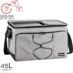Bomoe Opvouwbare Koeltas IceBreezer KT43 - Koelbox Voor Onderweg - 43x32x28 Cm - 45 Liter - Picknicktas Perfect Voor Barbecues Of Festivals