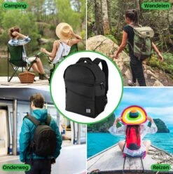 Brisby 4 Laags Geïsoleerde Koeltas Rugzak - 25 Liter - Met Handige Vakken Voor Bestek En Essentials - Waterafstotend Materiaal - Zwart -Winkel Voor Kampeerartikelen 1197x1200 24