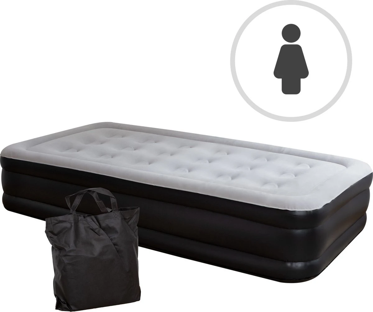 BluMill Eenpersoons Luchtbed - Met Ingebouwde Pomp - Luchtbed Zelfopblazend - Incl. Draagtas - 191x99x36 Cm 3 BluMill Eenpersoons Luchtbed - Met Ingebouwde Pomp - Luchtbed Zelfopblazend - Incl. Draagtas - 191x99x36 Cm