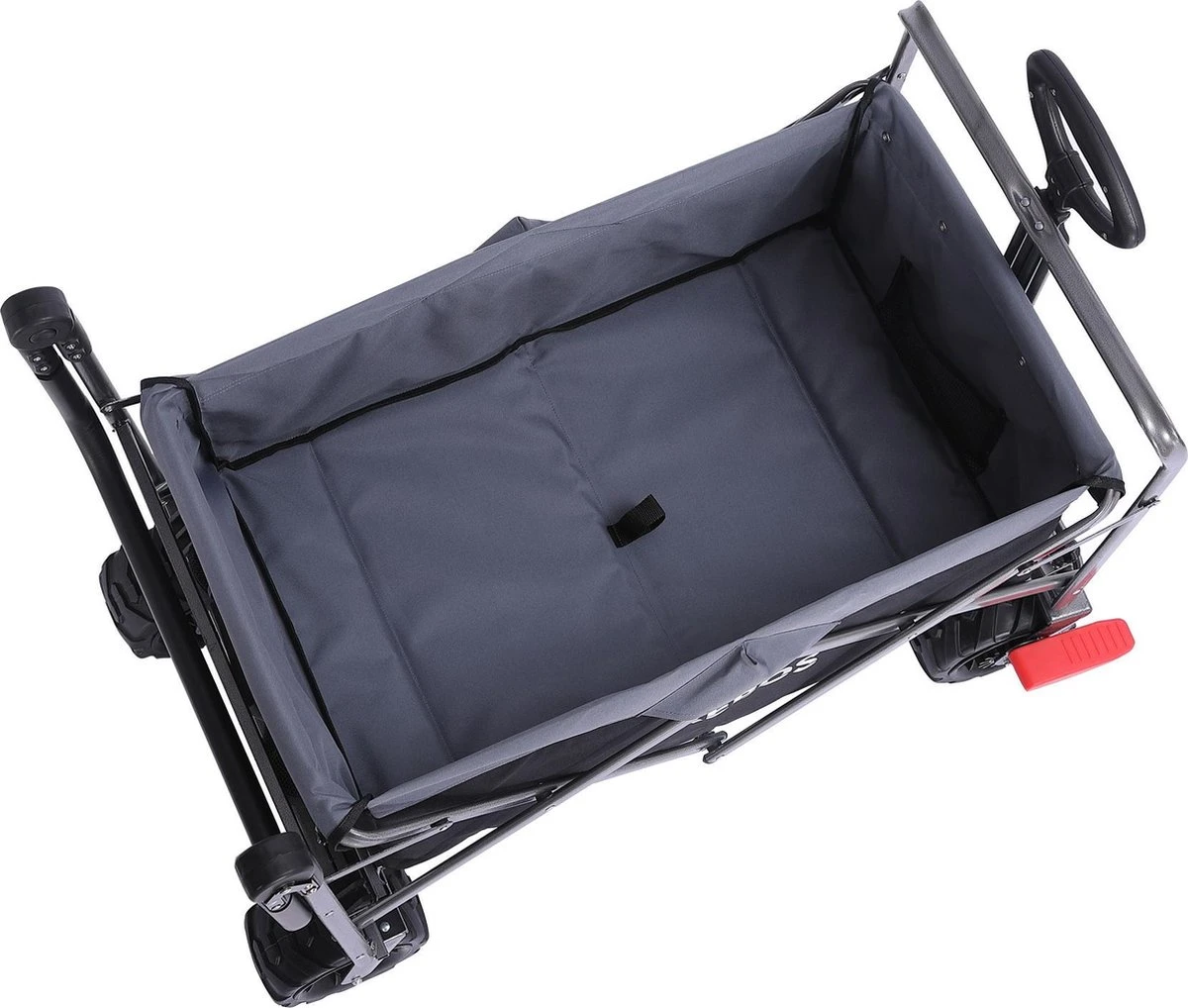 AREBOS Handkar | Transportwagen | Apparatuurwagen | Opvouwbaar | Duwstang| Zwart 12 AREBOS Handkar | Transportwagen | Apparatuurwagen | Opvouwbaar | Duwstang| Zwart - Afbeelding 10