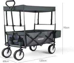 Monzana Bolderkar Opvouwbaar - 100 Liter - Met Afneembaar Dak Grijs 19 Monzana Bolderkar Opvouwbaar - 100 Liter - Met Afneembaar Dak Grijs -Winkel Voor Kampeerartikelen 1200x1020 7