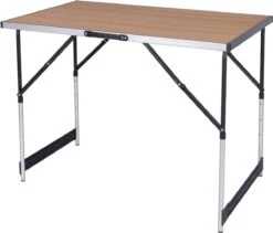 Kamyra® Campingtafel Inklapbaar - Kampeertafel, Partytafel - Opvouwbaar, Lichtgewicht & In Hoogte Verstelbaar - Aluminium/Hout -Winkel Voor Kampeerartikelen 1200x1025 1