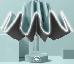 Tamarow™ Automatische Opvouwbare Paraplu - Omgekeerd Design - Windproof - Lichtgewicht - Reflectie - Omgekeerd Design - Licht Groen 11 Tamarow™ Automatische Opvouwbare Paraplu - Omgekeerd Design - Windproof - Lichtgewicht - Reflectie - Omgekeerd Design - Licht Groen -Winkel Voor Kampeerartikelen 1200x1033 1