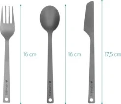 Navaris Campingbestek Van Titanium - Set Met Vork, Mes En Lepel - Bestekset Voor Onderweg En Op Reis - Inclusief Karabijnhaak En Bewaarzakje -Winkel Voor Kampeerartikelen 1200x1034 4