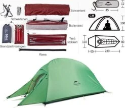 Cloud Up 1 Upgraded - Naturehike® - 1 Persoons Tent - Lichtgewicht Tent - Incl. Grondzeil - 210T 3000mm - Outdoor - Waterdicht - Hiking & Wandelen 19 Cloud Up 1 Upgraded - Naturehike® - 1 Persoons Tent - Lichtgewicht Tent - Incl. Grondzeil - 210T 3000mm - Outdoor - Waterdicht - Hiking & Wandelen -Winkel Voor Kampeerartikelen 1200x1038 1