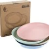 Merkloos Green-goose® Bio-based Borden | Set Van 4 | 19.5x3 Cm | Duurzame, Vaatwasserbestendige Borden Voor Camping, Vakantie Of Picknick | Vaatwasserbestendig -Winkel Voor Kampeerartikelen 1200x1062 3