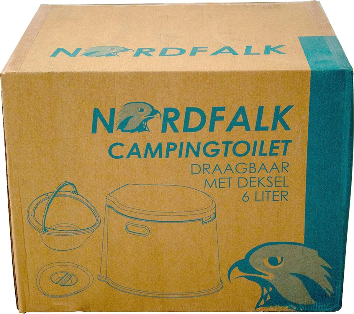 NordFalk Draagbaar Campingtoilet 6 Liter - Camping Toilet Met Binnenemmer - Incl. Deksel En Rolhouder 10 NordFalk Draagbaar Campingtoilet 6 Liter - Camping Toilet Met Binnenemmer - Incl. Deksel En Rolhouder - Afbeelding 8