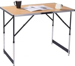 Kamyra® Campingtafel Inklapbaar - Kampeertafel, Partytafel - Opvouwbaar, Lichtgewicht & In Hoogte Verstelbaar - Aluminium/Hout -Winkel Voor Kampeerartikelen 1200x1066 1