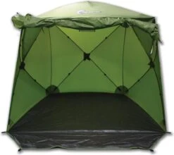 FisherPro Karpertent Met Stormcover – Vistent – Tent - Bescherming Tegen Zon En Wind – 100% Waterdichte Stormhoes – Met Handige Meeneemtas – Ook Geschikt Als Strandtent Of Festivaltent – Extra Veiligheid En Warmte Door Stormcover -Winkel Voor Kampeerartikelen 1200x1070 6