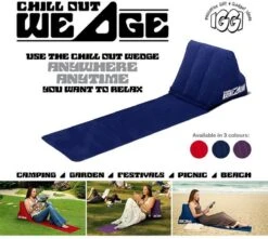 CKB LTD - Chill Out - Luchtbed - Campingstoel - Wedge Opblaasbare Ligstoel - Blauw Strandstoel 1 Persoons Volwassen Luchtbedden Kampeerstoel Vouwstoel Stoel Slaapmatje Slaapmatten Opvouwbaar Volwassenen Tuinstoel Opblaasstoel Kampeerstoelen Lucht -Winkel Voor Kampeerartikelen 1200x1072 2