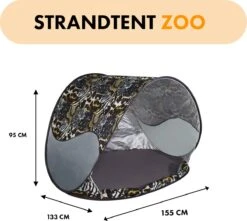 Deryan Luxe Pop Up Strandtent - Anti-UV 50+ - Zoo 10 Deryan Luxe Pop Up Strandtent - Anti-UV 50+ - Zoo -Winkel Voor Kampeerartikelen 1200x1076 4