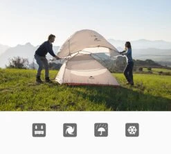 Cloud Up 3 Upgraded - Naturehike® - Tent 3 Persoons - Lichtgewicht Tent - Incl. Grondzeil - 20D 4000MM - Outdoor Kampeertent - Waterdicht - Hiking & Wandelen -Winkel Voor Kampeerartikelen 1200x1080 2