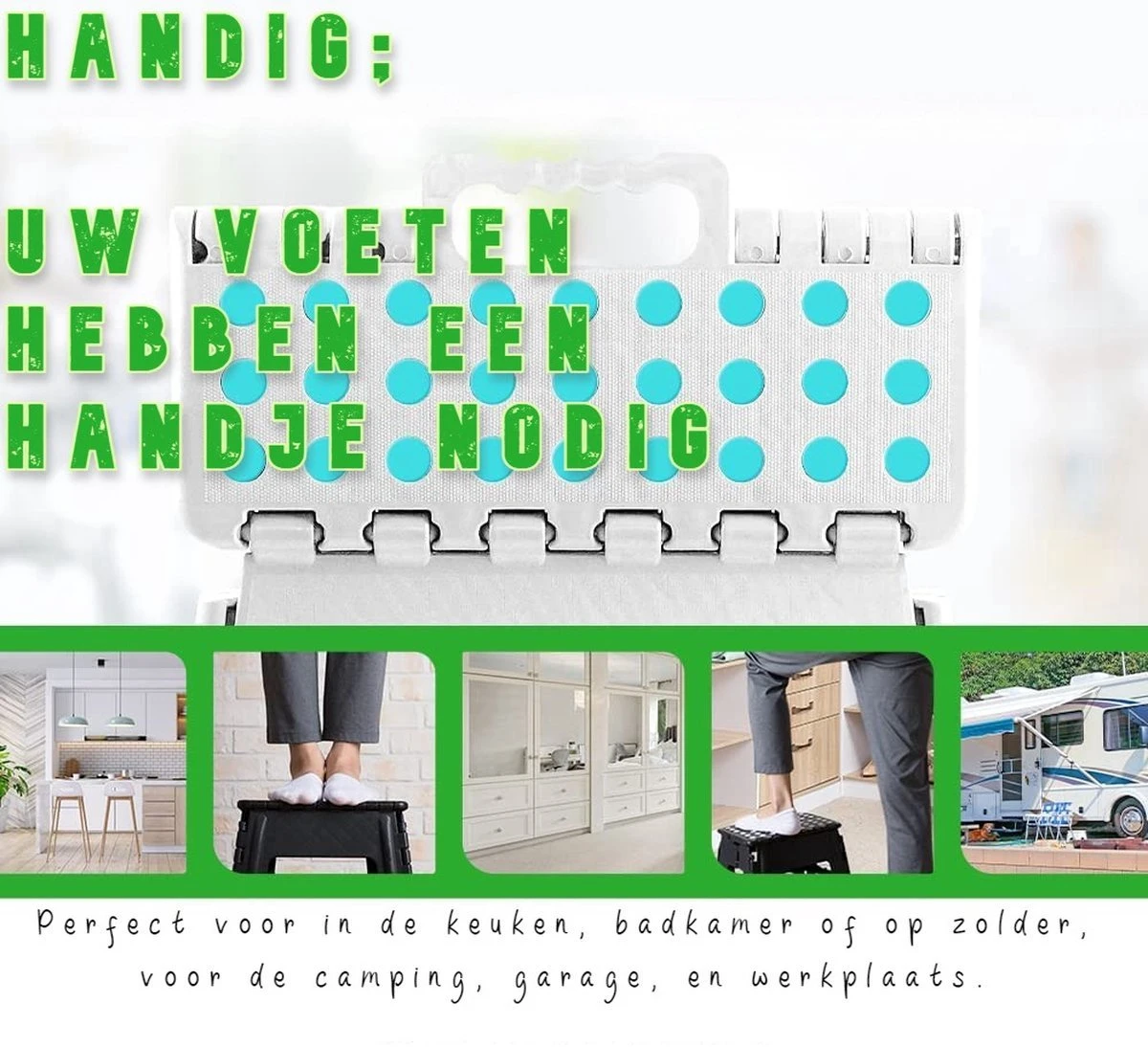 Splendole Opstapje Inklapbaar Caravanopstapje - Opvouwbaar - 100 Kg - Grijze Krukje 7 Splendole Opstapje Inklapbaar Caravanopstapje - Opvouwbaar - 100 Kg - Grijze Krukje - Afbeelding 5