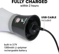 Favour L0717 Camping Lamp Oplaadbaar LED, 200 Lumen, IPX7 Waterdicht, Drijvend, Schokbestendig, Draagbare Kampeerlamp, Tentlamp, Vislamp, Geïntegreerde Oplaadbare Batterij -Winkel Voor Kampeerartikelen 1200x1110 3