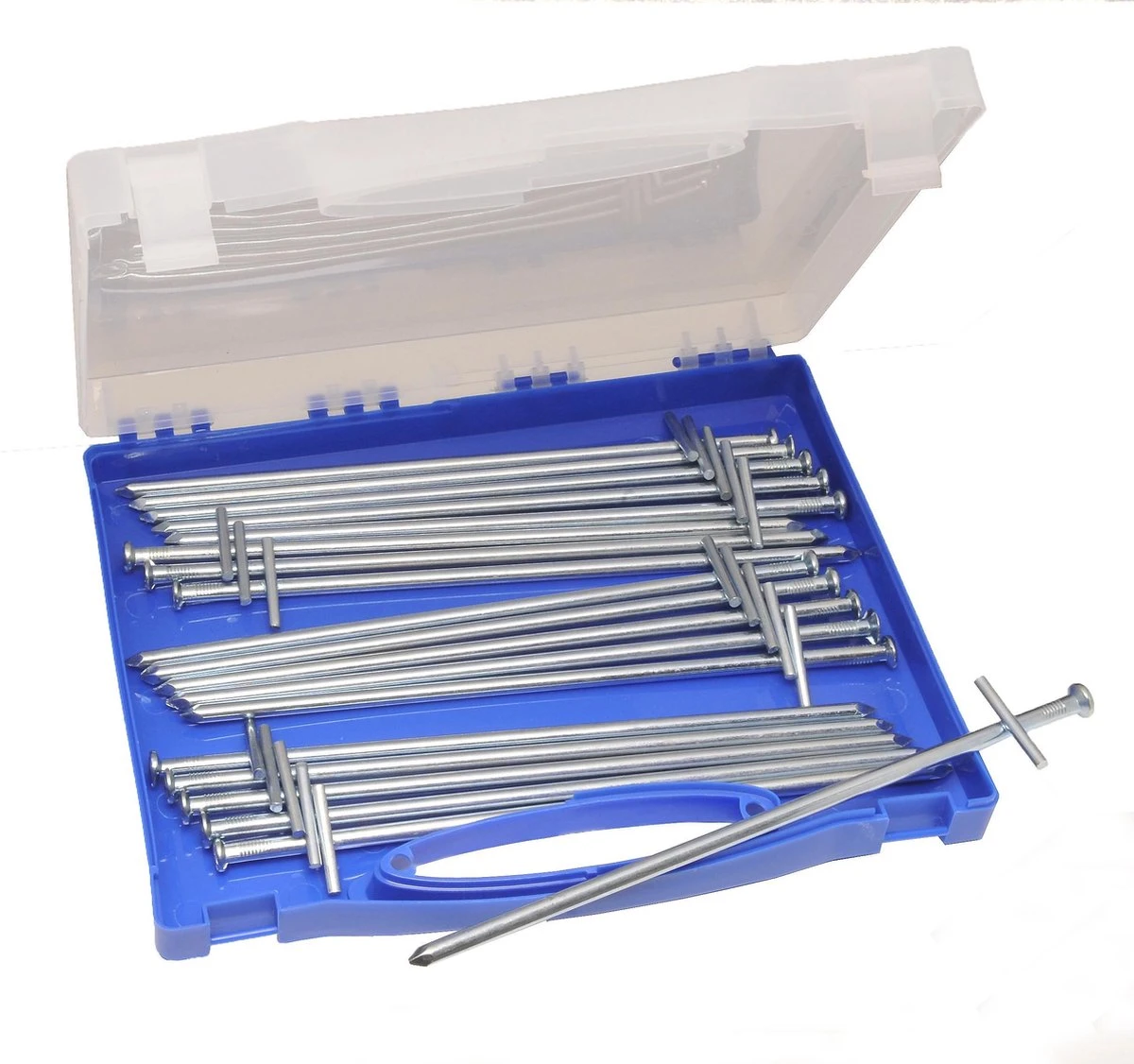 Campking Tarzan Rotspen Kofferset - 23 Cm - 20 Stuks 3 Campking Tarzan Rotspen Kofferset - 23 Cm - 20 Stuks