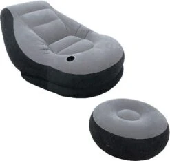 Intex Lounge Stoel - Ultra Lounge - Opblaasbaar - Grijs/zwart -Winkel Voor Kampeerartikelen 1200x1132 6