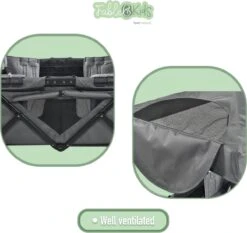 FableKids LEO X4Plus Opvouwbare Wagen Met Dak Fossil Grey -Winkel Voor Kampeerartikelen 1200x1134 4