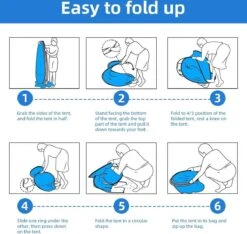 IGOODS Pop-up Tent - 2/3-Persoons - Blauw 12 IGOODS Pop-up Tent - 2/3-Persoons - Blauw -Winkel Voor Kampeerartikelen 1200x1137 4