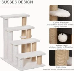 PawHut Huisdierentrap Met Krabpaal Bal 4 Treden Kattentrap Dierentrap Pluche Jute D06-093 17 PawHut Huisdierentrap Met Krabpaal Bal 4 Treden Kattentrap Dierentrap Pluche Jute D06-093 -Winkel Voor Kampeerartikelen 1200x1137 7