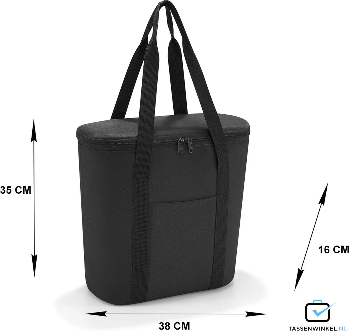 Reisenthel Thermoshopper Koeltas - 15L - Zwart 11 Reisenthel Thermoshopper Koeltas - 15L - Zwart - Afbeelding 9