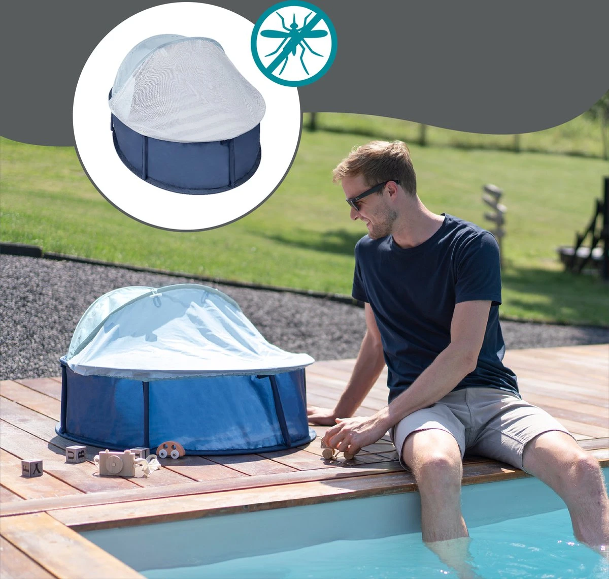 Babymoov Babyni Speelruimte & Extra Bedje Anti-UV FPS 50+ Marinière 8 Babymoov Babyni Speelruimte & Extra Bedje Anti-UV FPS 50+ Marinière - Afbeelding 6