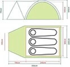 Coleman Darwin 3 Plus Koepeltent - 3-Persoons - Groen 35 Coleman Darwin 3 Plus Koepeltent - 3-Persoons - Groen -Winkel Voor Kampeerartikelen 1200x1141 6