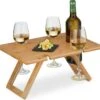 Relaxdays Opvouwbare Picknick Wijntafel - 4 Wijnglazenhouders - Bamboe Dienbladtafel Klein 2 Relaxdays Opvouwbare Picknick Wijntafel - 4 Wijnglazenhouders - Bamboe Dienbladtafel Klein -Winkel Voor Kampeerartikelen 1200x1143 1