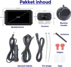 Nince ARC1 Draadloze Achteruitrijcamera Draadloos 2022 Model - 5 Inch Digitale Achteruit Rijcamera Met IR Nachtzicht - 2 Kanaals -Winkel Voor Kampeerartikelen 1200x1144 3