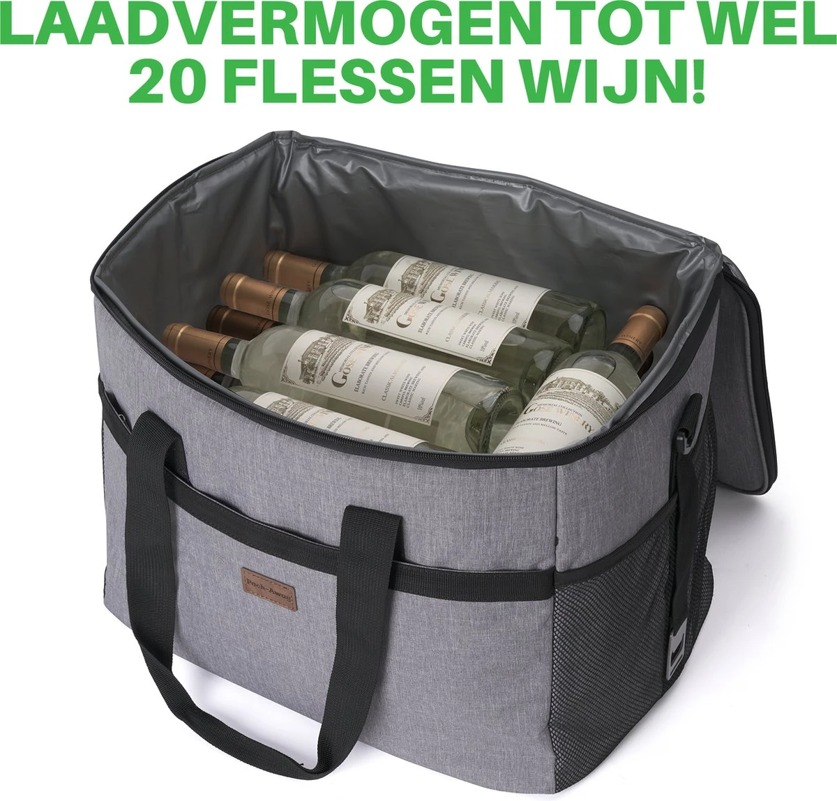 Packaway 4 Laags Geïsoleerde Koeltas - Lunchtas 40 Liter - Grijs 13 Packaway 4 Laags Geïsoleerde Koeltas - Lunchtas 40 Liter - Grijs - Afbeelding 11