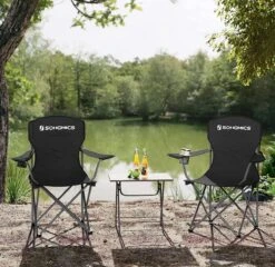 MIRA Home - Campingstoel Set Van 2 Inklapbaar - Klapstoel Met Robuust Frame - Met Flessenhouder - 76 X 51.5 X 95.5 Cm - Zwart 11 MIRA Home - Campingstoel Set Van 2 Inklapbaar - Klapstoel Met Robuust Frame - Met Flessenhouder - 76 X 51.5 X 95.5 Cm - Zwart -Winkel Voor Kampeerartikelen 1200x1166 1